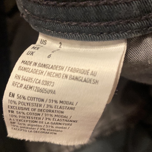 American Eagle stretch midi shirt size 2 - Picture 4 of 4